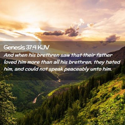 Genesis 37:4 KJV Free Bible Images