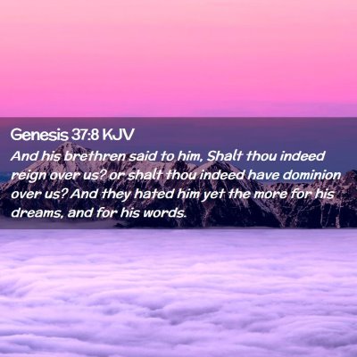 Genesis 37:8 KJV Free Bible Images