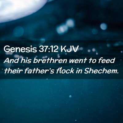 Genesis 37:12 KJV Free Bible Images