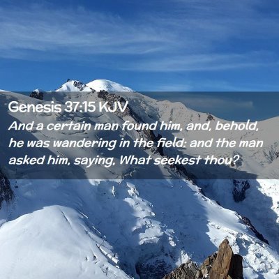 Genesis 37:15 KJV Free Bible Images