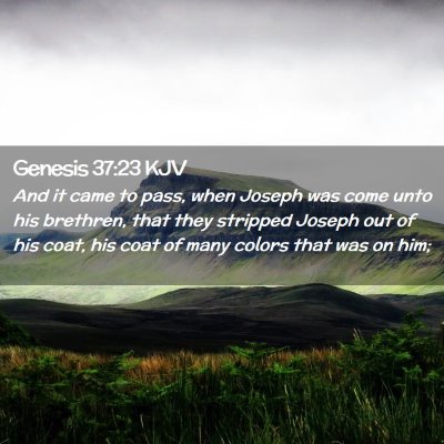 Genesis 37:23 KJV Free Bible Images