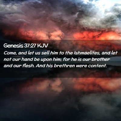 Genesis 37:27 KJV Free Bible Images