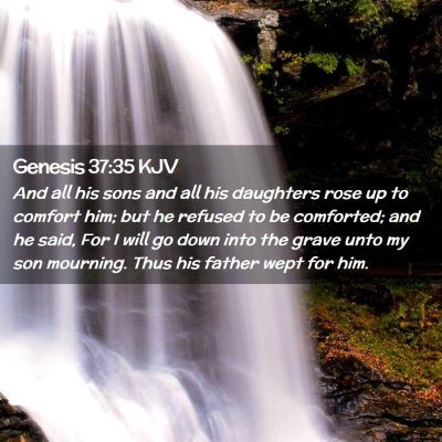 Genesis 37:35 KJV Free Bible Images