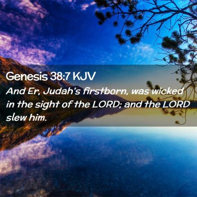 Genesis 38:7 KJV Free Bible Images