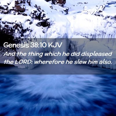 Genesis 38:10 KJV Free Bible Images