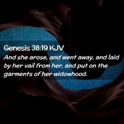 Genesis 38:19 KJV Free Bible Images