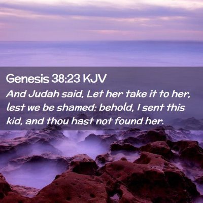 Genesis 38:23 KJV Free Bible Images