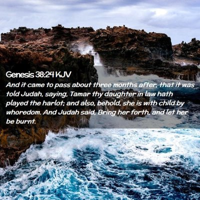 Genesis 38:24 KJV Free Bible Images