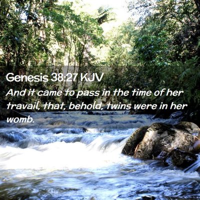 Genesis 38:27 KJV Free Bible Images