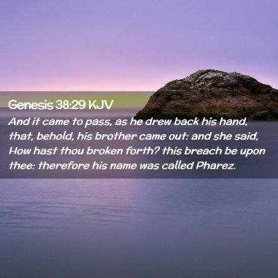 Genesis 38:29 KJV Free Bible Images