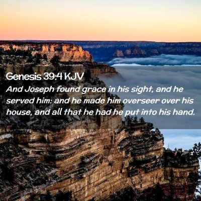 Genesis 39:4 KJV Free Bible Images