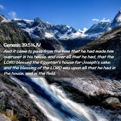 Genesis 39:5 KJV Free Bible Images