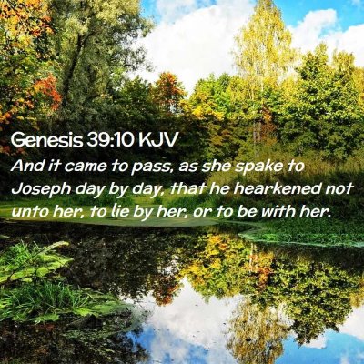 Genesis 39:10 KJV Free Bible Images