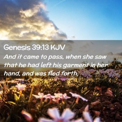 Genesis 39:13 KJV Free Bible Images