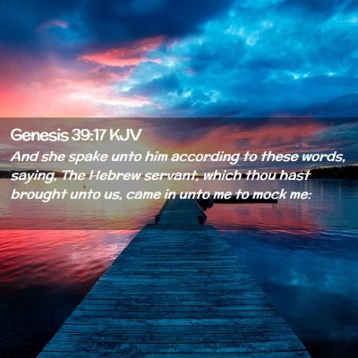 Genesis 39:17 KJV Free Bible Images