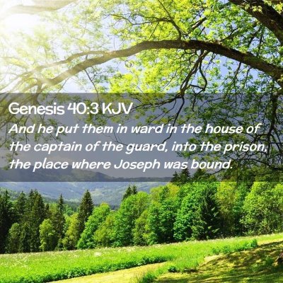 Genesis 40:3 KJV Free Bible Images