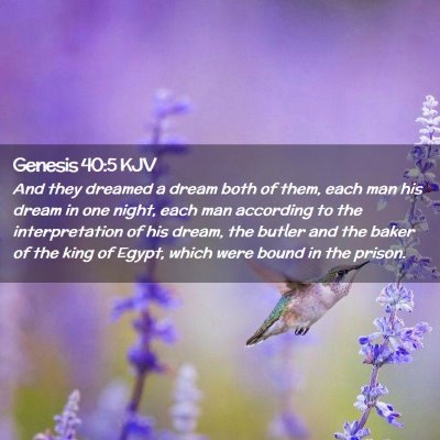 Genesis 40:5 KJV Free Bible Images