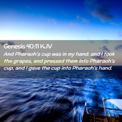 Genesis 40:11 KJV Free Bible Images