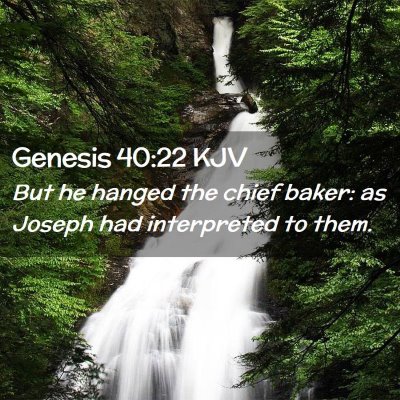 Genesis 40:22 KJV Free Bible Images