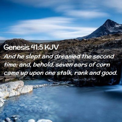 Genesis 41:5 KJV Free Bible Images