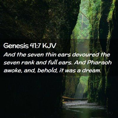 Genesis 41:7 KJV Free Bible Images