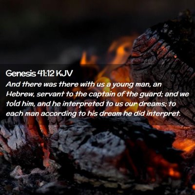 Genesis 41:12 KJV Free Bible Images