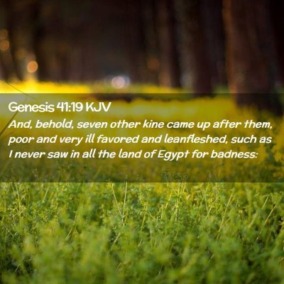 Genesis 41:19 KJV Free Bible Images