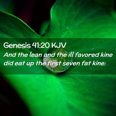 Genesis 41:20 KJV Free Bible Images