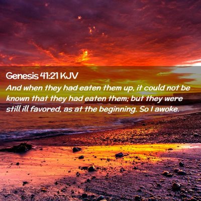 Genesis 41:21 KJV Free Bible Images