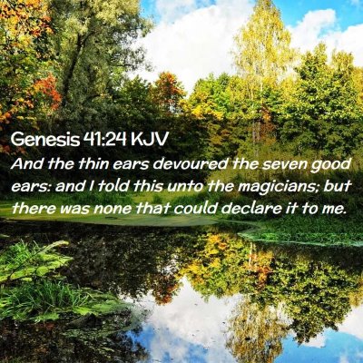 Genesis 41:24 KJV Free Bible Images