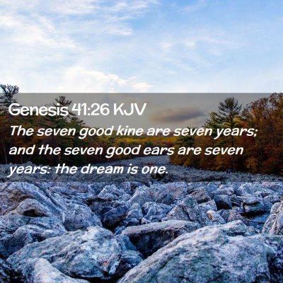 Genesis 41:26 KJV Free Bible Images