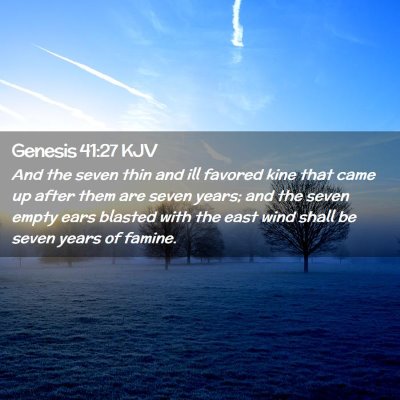 Genesis 41:27 KJV Free Bible Images