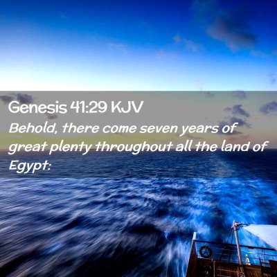 Genesis 41:29 KJV Free Bible Images