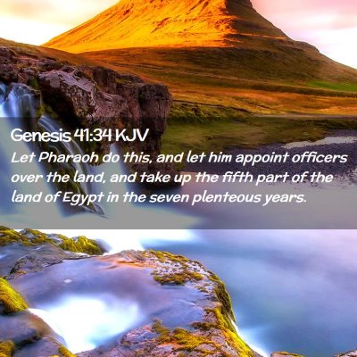 Genesis 41:34 KJV Free Bible Images