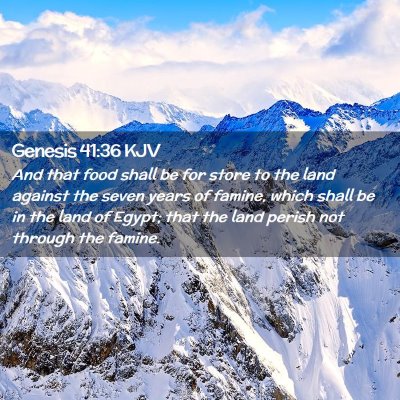 Genesis 41:36 KJV Free Bible Images