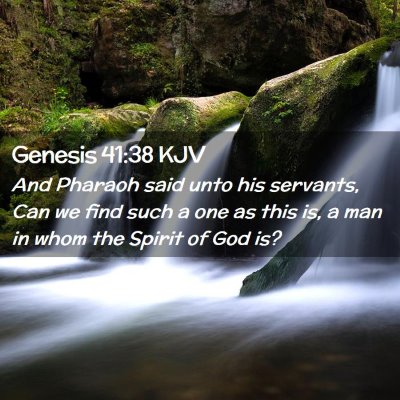 Genesis 41:38 KJV Free Bible Images