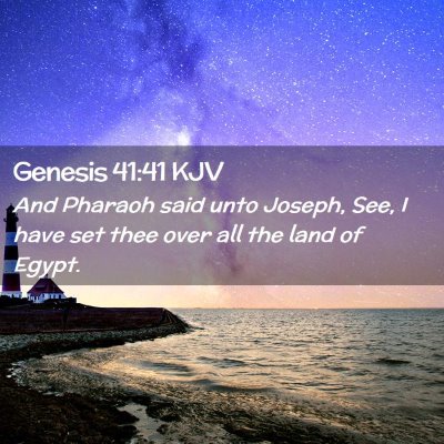 Genesis 41:41 KJV Free Bible Images