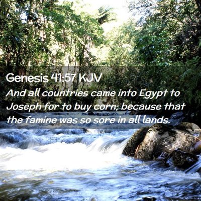 Genesis 41:57 KJV Free Bible Images