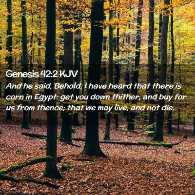 Genesis 42:2 KJV Free Bible Images