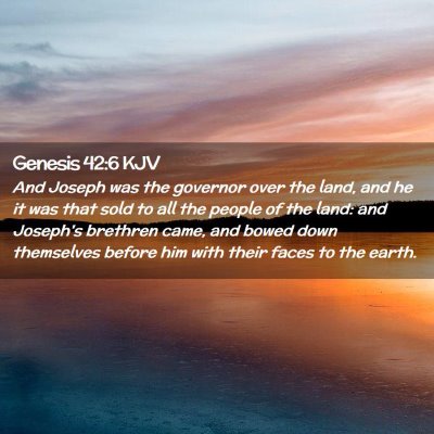 Genesis 42:6 KJV Free Bible Images