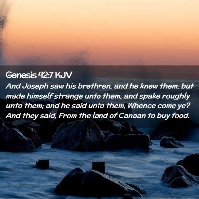 Genesis 42:7 KJV Free Bible Images