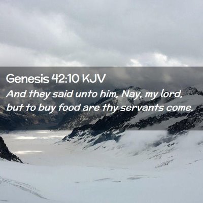 Genesis 42:10 KJV Free Bible Images