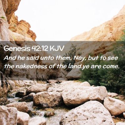 Genesis 42:12 KJV Free Bible Images