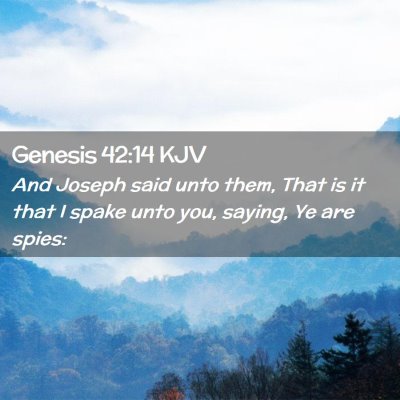 Genesis 42:14 KJV Free Bible Images