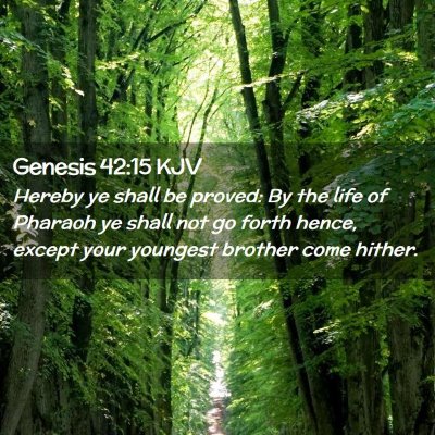 Genesis 42:15 KJV Free Bible Images