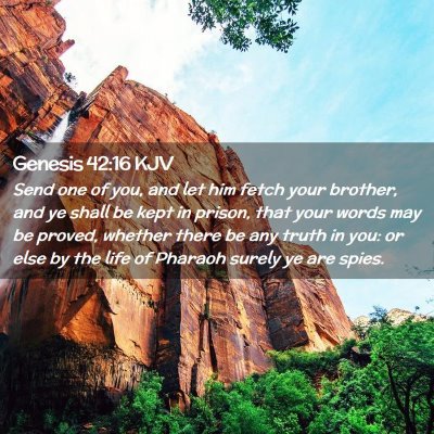 Genesis 42:16 KJV Free Bible Images