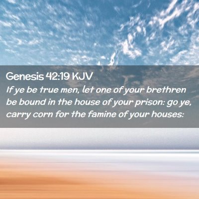 Genesis 42:19 KJV Free Bible Images