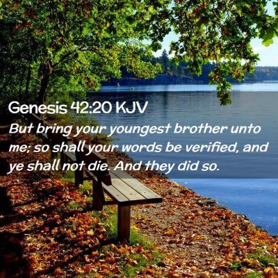 Genesis 42:20 KJV Free Bible Images