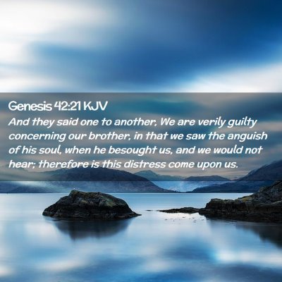 Genesis 42:21 KJV Free Bible Images