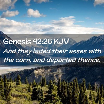 Genesis 42:26 KJV Free Bible Images